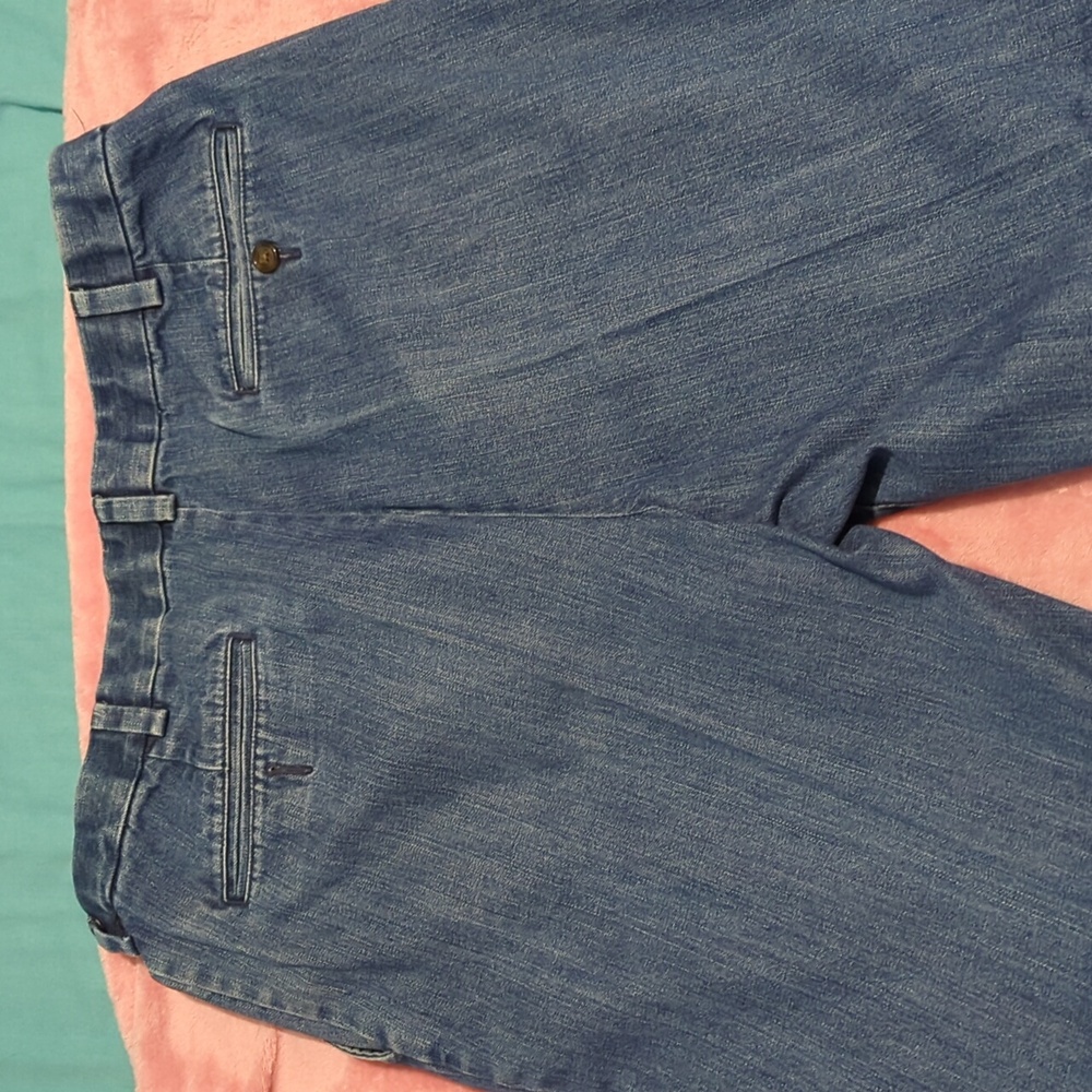 Roundtree & Yorke Casual Blue Denim Pants - Picture 4 of 4